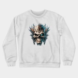 Skull Wild Life Painting Dark Character Spirit Crewneck Sweatshirt